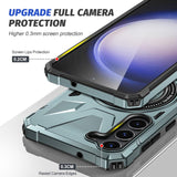 EIDERWOOD Samsung Galaxy S25+ / S24+ (Plus)  Håndværkercover med Kickstand og Magsafe Understøttelse - Blå