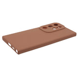 Samsung Galaxy S24 Ultra Mat Fleksibel Plastik Bagside Cover - Brun