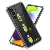 Samsung Galaxy A15 (5G) / A15 Fleksibel Plastik Bagside Cover - Gennemsigtig / Avocado