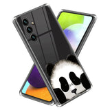 Samsung Galaxy A15 (5G) / A15 Fleksibel Plastik Bagside Cover - Gennemsigtig / Panda