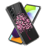 Samsung Galaxy S24 Plastik Transparent Bagside Cover m. Motiv - Blomstertræ