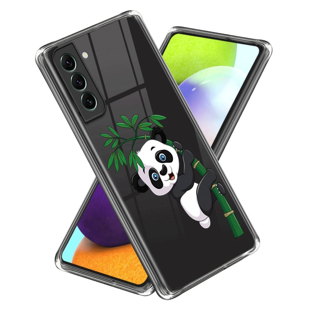 Samsung Galaxy S24+ (Plus) Fleksibelt Plastik Bagside Cover m. Motiv - Panda