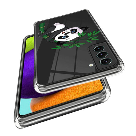 Samsung Galaxy S24+ (Plus) Fleksibelt Plastik Bagside Cover m. Motiv - Panda