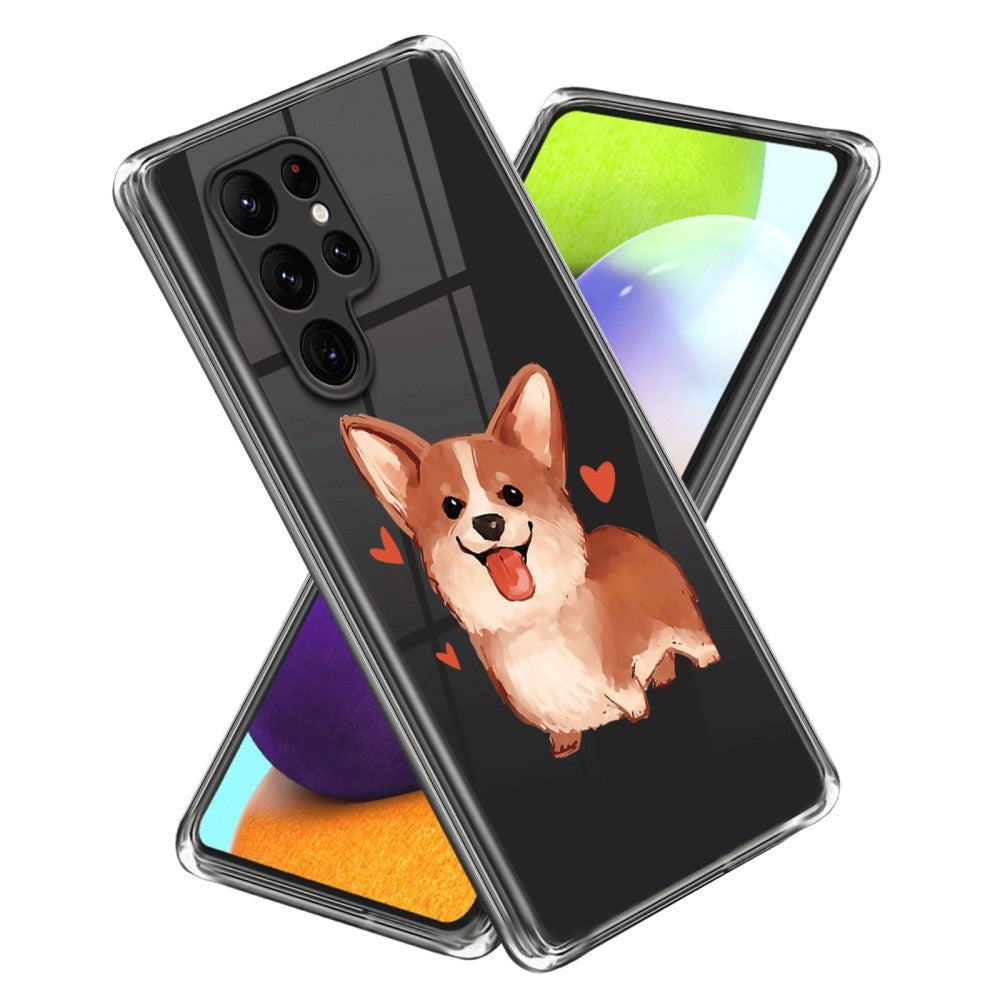 Samsung Galaxy S24 Ultra Fleksibelt Plastik Bagside Cover m. Motiv - Chihuahua