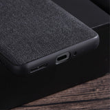 OnePlus 12 Stofbetrukket Plastik Bagside Cover - Brun