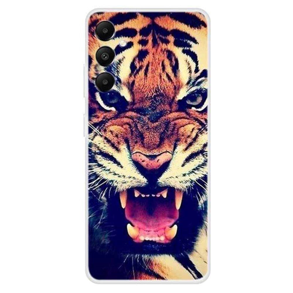 Samsung Galaxy A05s Fleksibel Plastik Bagside Cover m. Motiv - Tiger