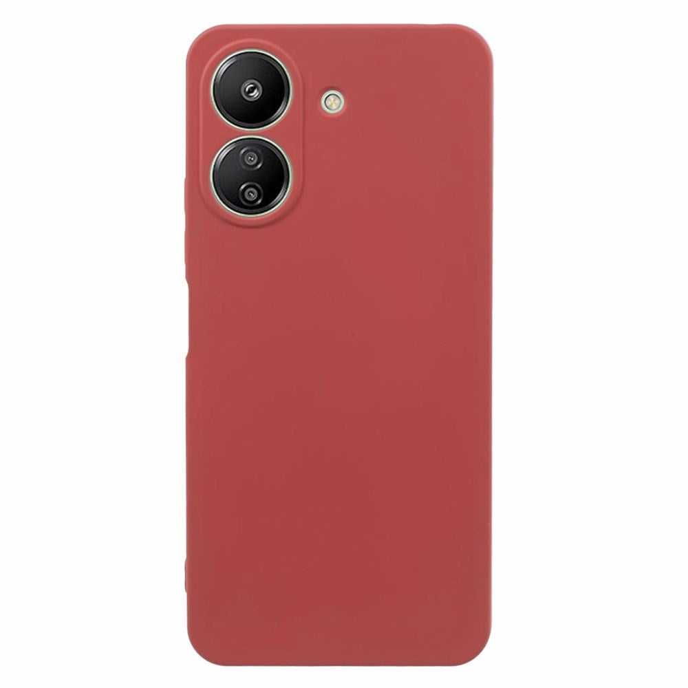 EIDERWOOD Xiaomi Poco C65 / Redmi 13C Fleksibelt Plastik Bagside Cover - Rustrød