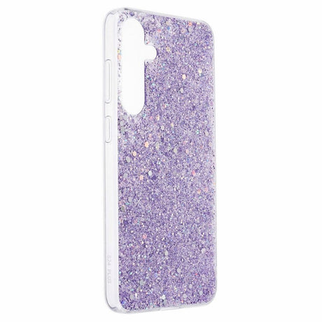 Samsung Galaxy S24 Glitter Bagside Cover - Lilla