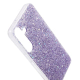 Samsung Galaxy S24 Glitter Bagside Cover - Lilla