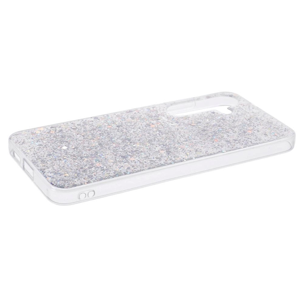 Samsung Galaxy S24 Glitter Bagside Cover - Sølv