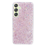 Samsung Galaxy S24 Glitter Bagside Cover - Pink