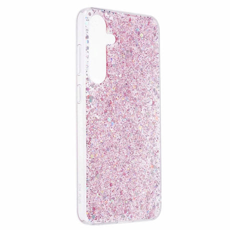 Samsung Galaxy S24 Glitter Bagside Cover - Pink