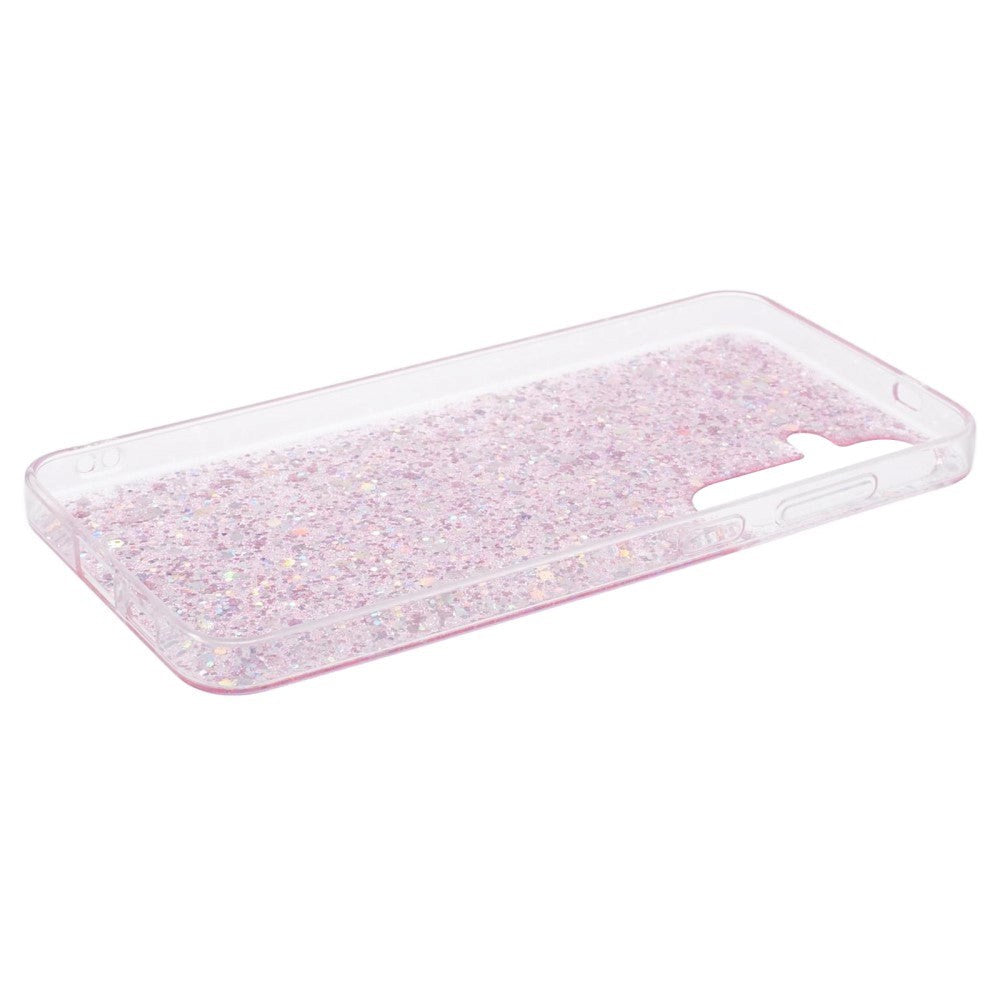 Samsung Galaxy S24 Glitter Bagside Cover - Pink