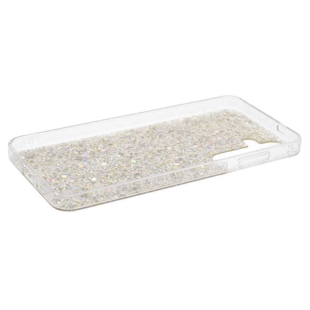 Samsung Galaxy S24 Glitter Bagside Cover - Guld