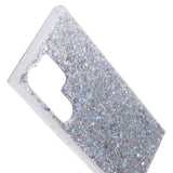 Samsung Galaxy S24 Ultra Glitter Bagside Cover - Sølv