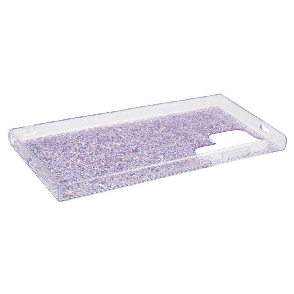 Samsung Galaxy S24 Ultra Glitter Bagside Cover - Lilla