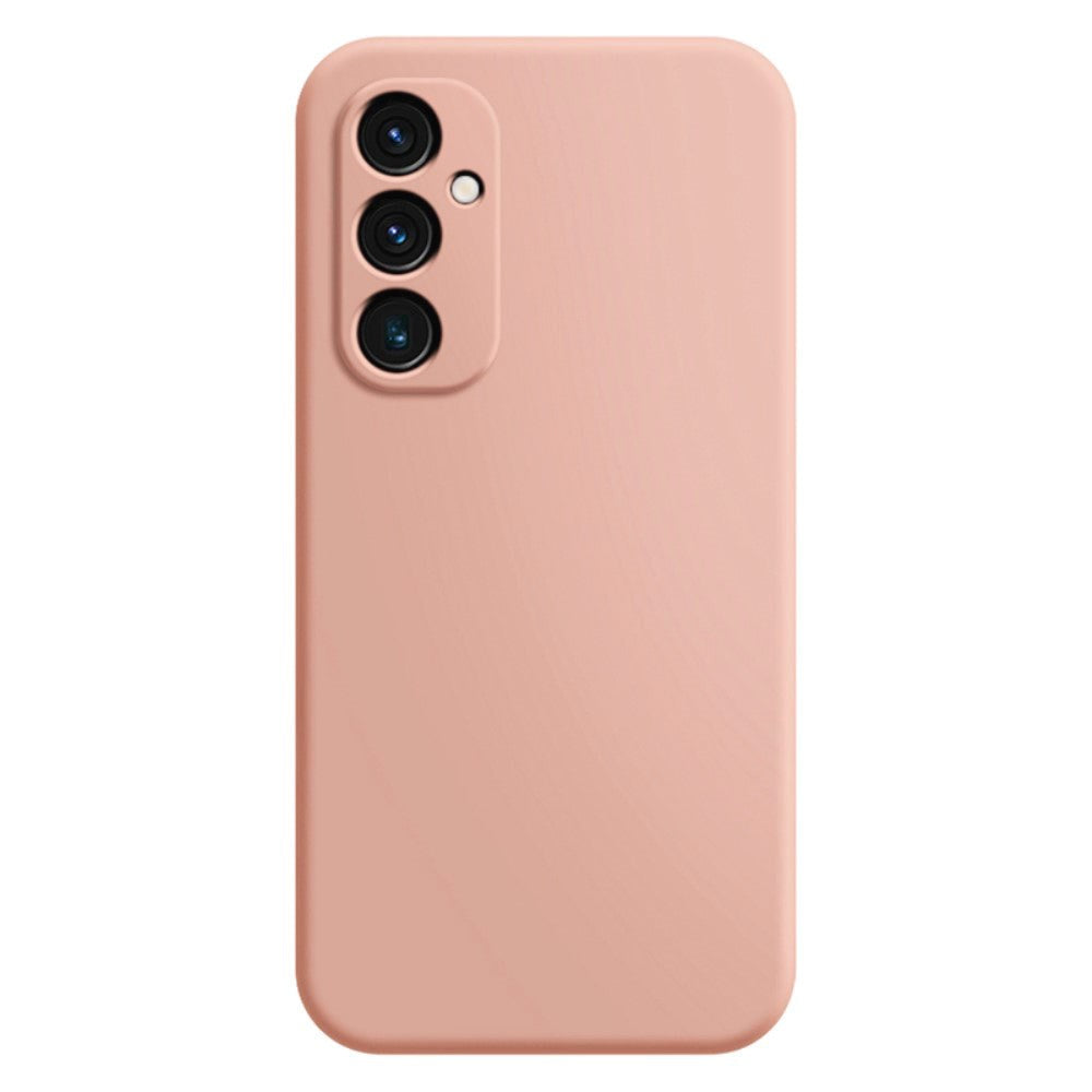 Samsung Galaxy A55 (5G) Fleksibel Plastik Bagside Cover - Lyserød