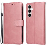 Samsung Galaxy A35 (5G) Kunstlæder Flip Cover m. Pung og Strop - Pink