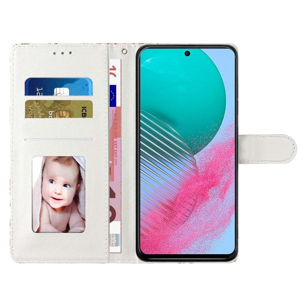 Samsung Galaxy A35 (5G) Læder Flip Cover m. Pung og Strop - Ananas