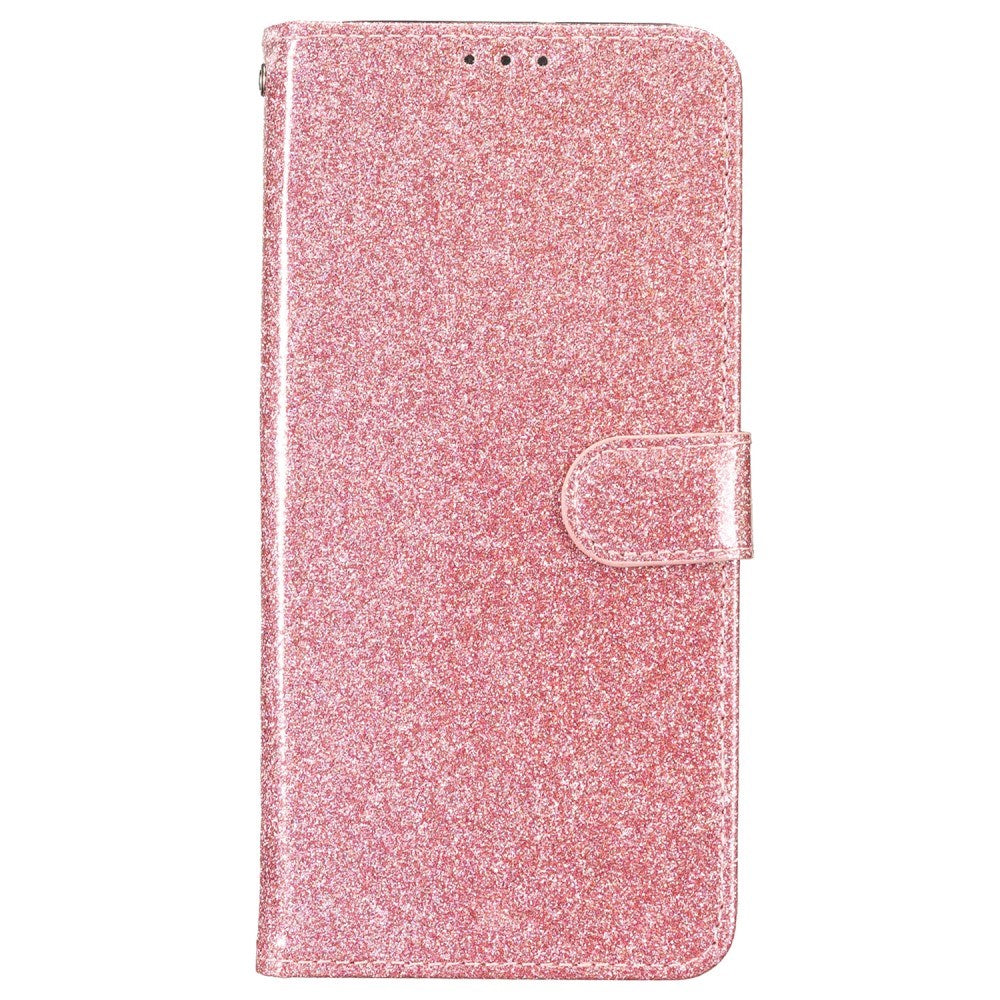 EIDERWOOD Motorola Moto G84 Læder Flip Cover m. Pung & Strop - Glimmer - Rose Gold