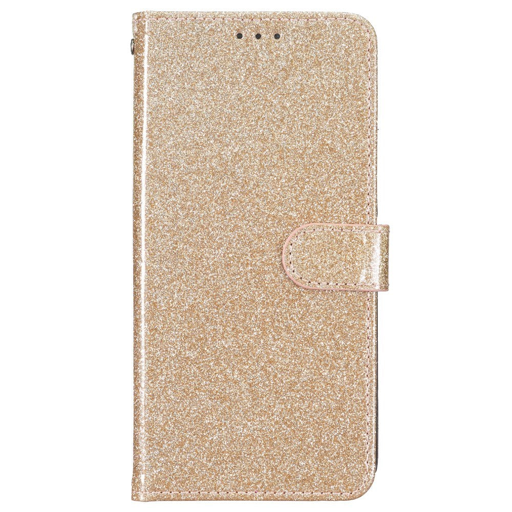 EIDERWOOD Motorola Moto G84 Læder Flip Cover m. Pung & Strop - Glimmer - Guld