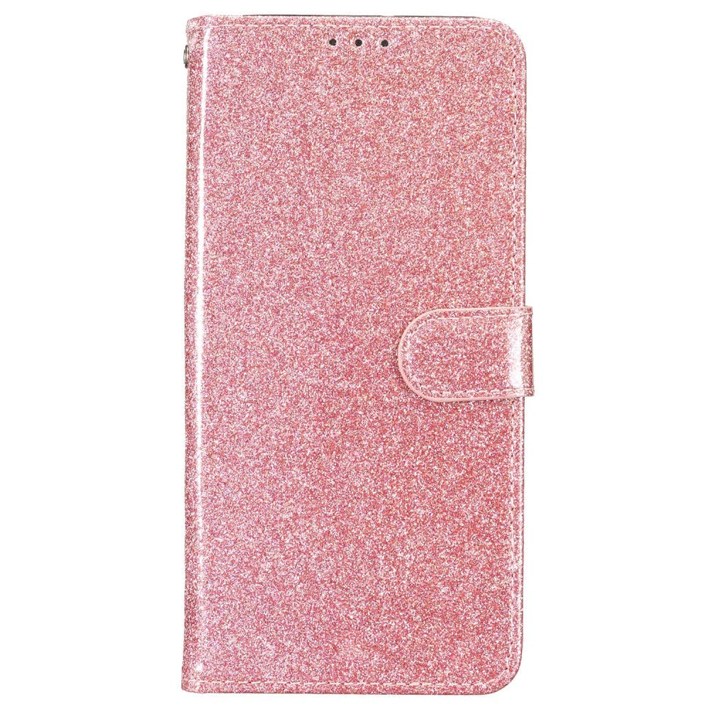 Samsung Galaxy A35 (5G) Læder Flip Cover m. Pung & Strop - Glimmer - Rose Gold