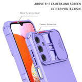 Samsung Galaxy A15 (5G) / A15 Håndværker Bagside Cover m. Kickstand & Cam Slider - Lilla