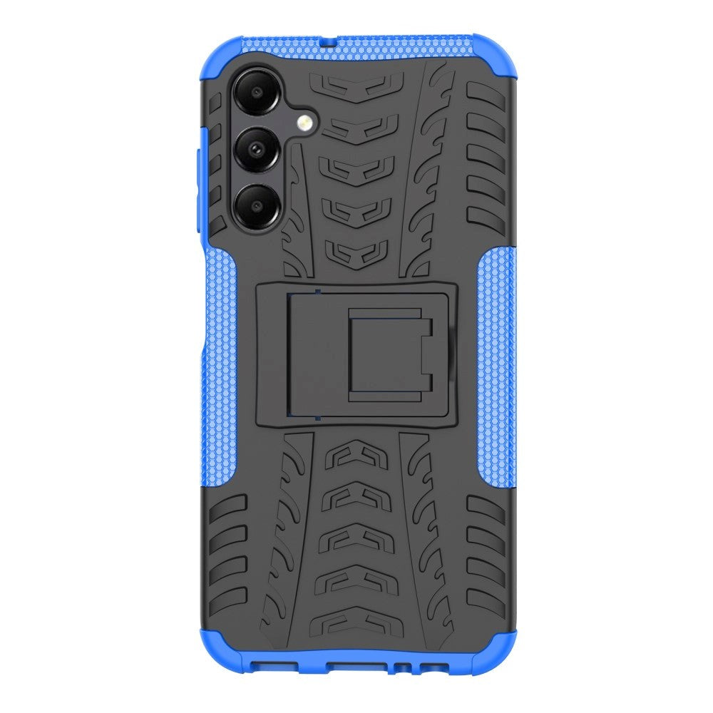 Samsung Galaxy A15 (5G) / A15 Cool Tyre Håndværker Bagside Cover m. Stander - Sort / Blå