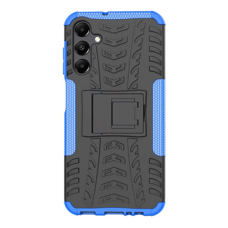 Samsung Galaxy A15 (5G) / A15 Cool Tyre Håndværker Bagside Cover m. Stander - Sort / Blå