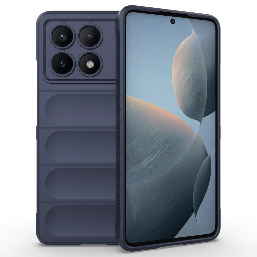 EIDERWOOD Xiaomi Poco X6 Pro Fleksibelt Plastik Bagside Cover - Blå