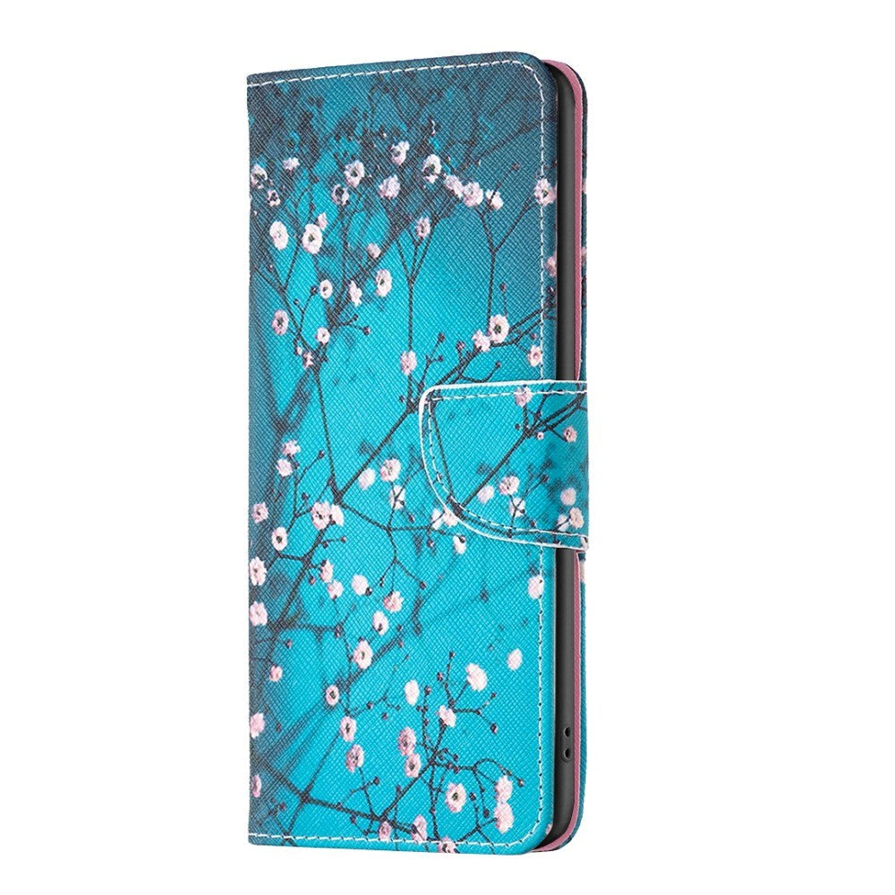 OnePlus 12 Cover m. Pung i Læder - Blomstring