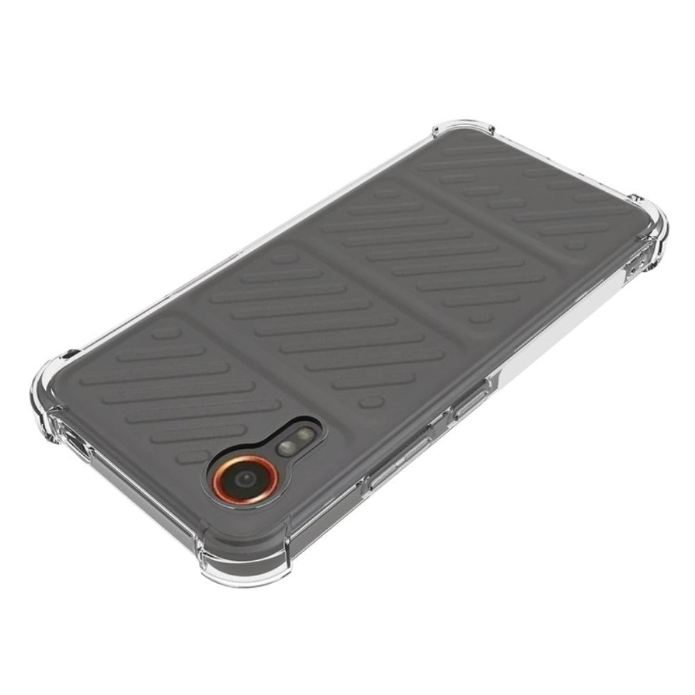 Samsung Galaxy Xcover 7 Fleksibel Plastik Bagside Cover - Gennemsigtig