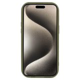iPhone 15 Pro Fleksibelt Plastik Bagside Cover m. Bølget Udseende - Mat Grøn