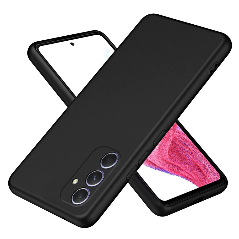 Samsung Galaxy A55 (5G) Mat Fleksibelt Plastik Bagside Cover - Sort