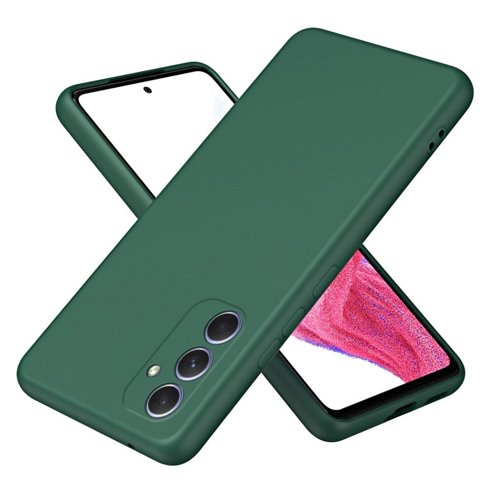 Samsung Galaxy A55 (5G) Mat Fleksibelt Plastik Bagside Cover - Grøn