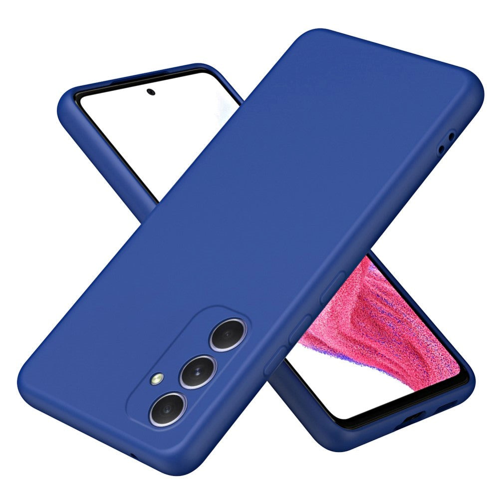 Samsung Galaxy A55 (5G) Mat Fleksibelt Plastik Bagside Cover - Blå