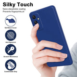 Samsung Galaxy A35 (5G) Mat Fleksibelt Plastik Bagside Cover - Blå