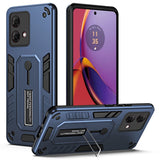 EIDERWOOD Motorola Moto G84 Håndværker Bagside Cover m. Fingerring & Kickstand - Blå