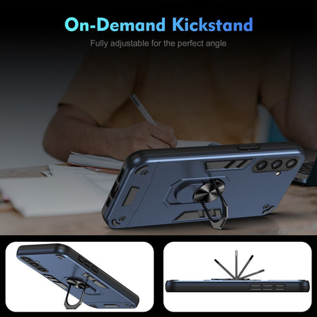 EIDERWOOD Samsung Galaxy S23 FE Håndværker Bagside Cover m. Kickstand - Blå