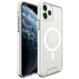 EIDERWOOD iPhone 11 Pro Max Hybrid Plastik Bagside Cover - MagSafe Kompatibel - Gennemsigtig / Hvid