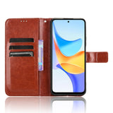 Honor X7b / 90 Smart - EIDERWOOD Kunstlæder Flip Cover m. Strop - Brun