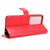 Honor X7b / 90 Smart - EIDERWOOD Kunstlæder Flip Cover m. Strop - Rød