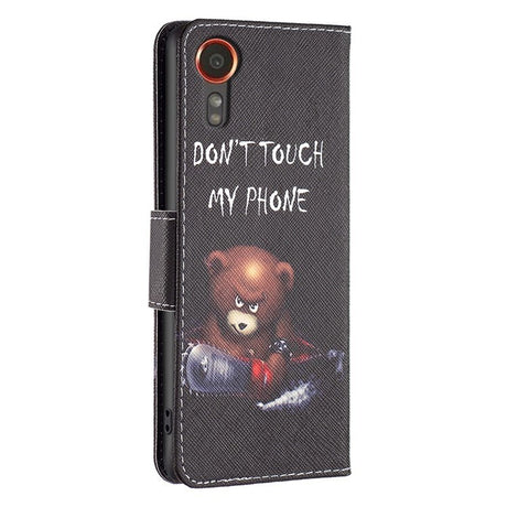EIDERWOOD Samsung Galaxy Xcover 7 Flip Cover - 2 x Kortholder & Standerfunktion - "Don't Touch My Phone" Bjørn