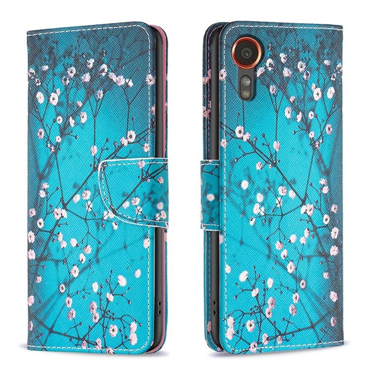 EIDERWOOD Samsung Galaxy Xcover 7 Flip Cover - 2 x Kortholder & Standerfunktion - Blomstertræ