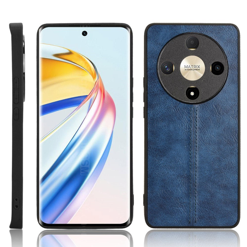 Honor Magic6 Lite (5G) - EIDERWOOD Kunstlæder Bagside Cover - Blå