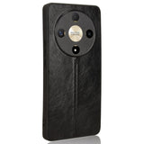 Honor Magic6 Lite (5G) - EIDERWOOD Kunstlæder Bagside Cover - Sort