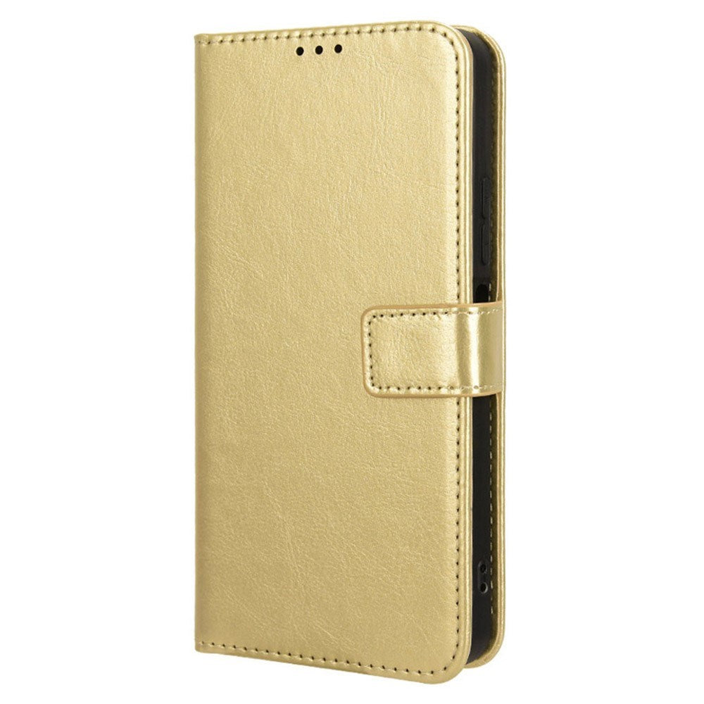 Xiaomi Redmi 13C (5G) - EIDERWOOD Kunstlæder Flip Cover m. Strop - Guld