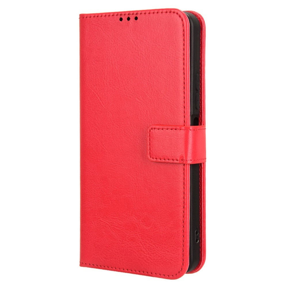 Xiaomi Redmi 13C (5G) - EIDERWOOD Kunstlæder Flip Cover m. Strop - Rød