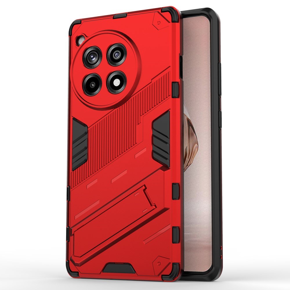 EIDERWOOD OnePlus 12R Hybrid Håndværker Bagside Cover m. Kickstand - Rød