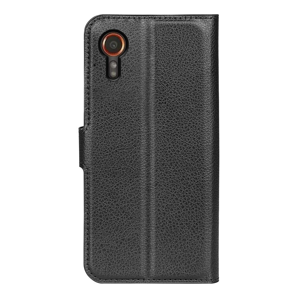 EIDERWOOD Samsung Galaxy Xcover 7 Litchi Læder Flip Cover m. Pung - Sort